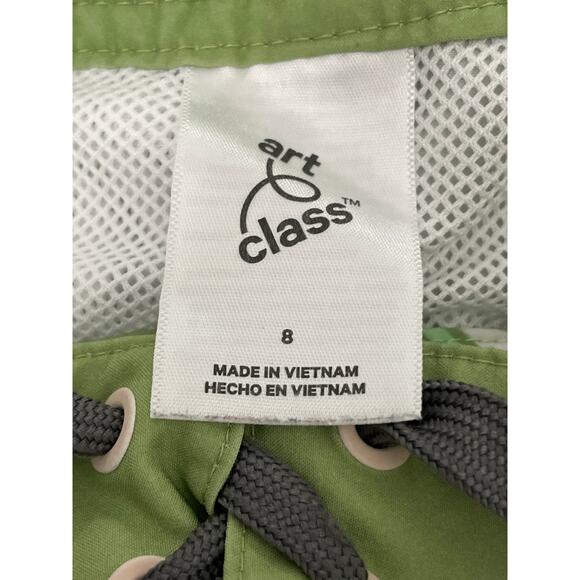 Art Class Boys' Green Palm Tree Print Swim Shorts Youth 8 - Picture 7 of 10